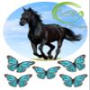 Horse 8-inch Cake Topper, Birthday Cake Decoration view 1