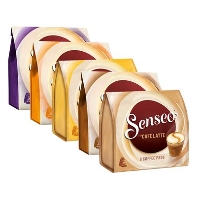 SENSEO Creamy Collection Coffee Pods Variety Pack, 5 Varieties
