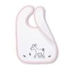 Sterntaler Waldis Rosie Plastic Hook-and-Loop Bib, 26 x 38 cm, White view 1