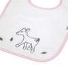 Sterntaler Waldis Rosie Plastic Hook-and-Loop Bib, 26 x 38 cm, White view 3