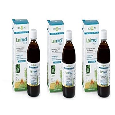 Biosline LARIMUCIL Adult Cough Syrup, 3 Packs, 175 ml