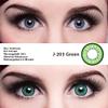 Matlens EOS J-211 Green Circle Contact Lenses, -3.00, 2 Lenses + Case + 50 mL Solution view 4