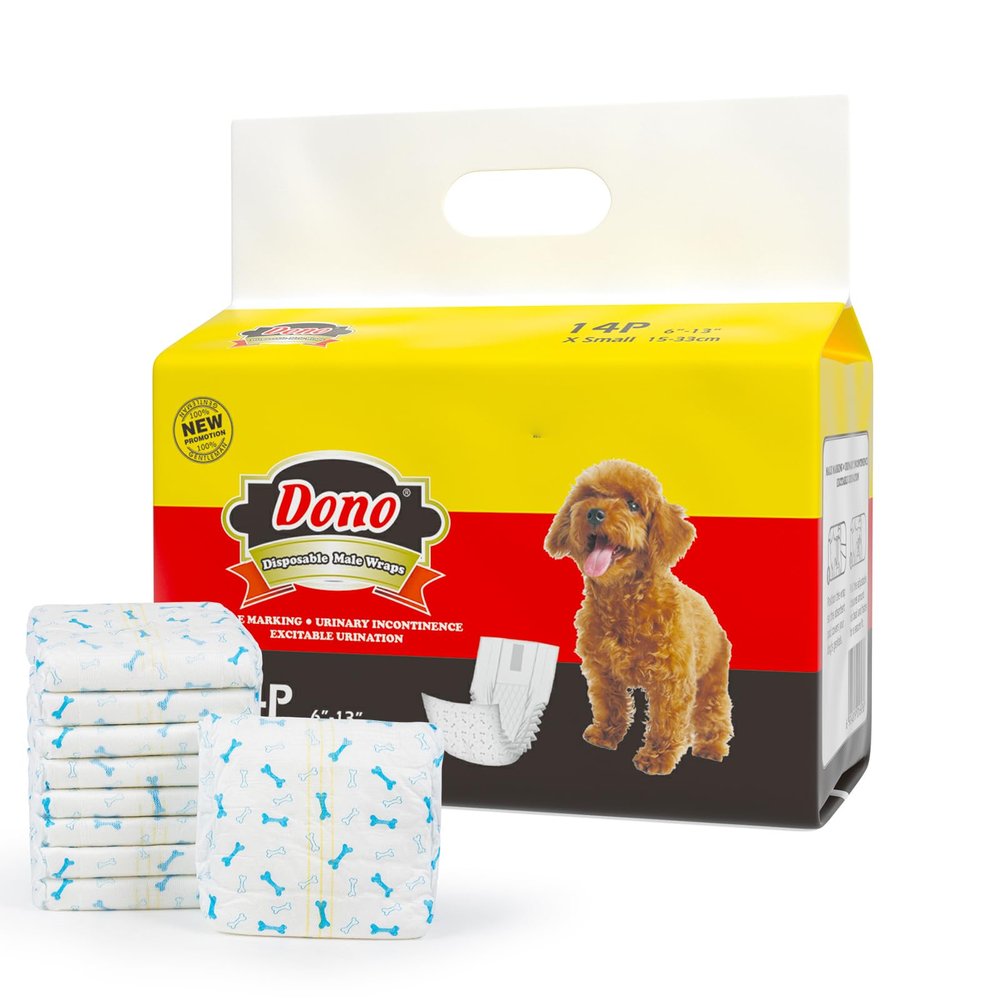 Dono Dog Diapers for Dogs, 14 Count, XS