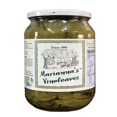 Marianna's Organic Greek Vine Leaves | Approx. 120 Leaves | 400 g