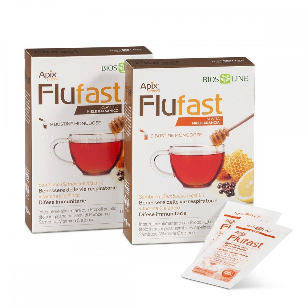 Apix Propoli Flufast, 9 Sachets, 18 g
