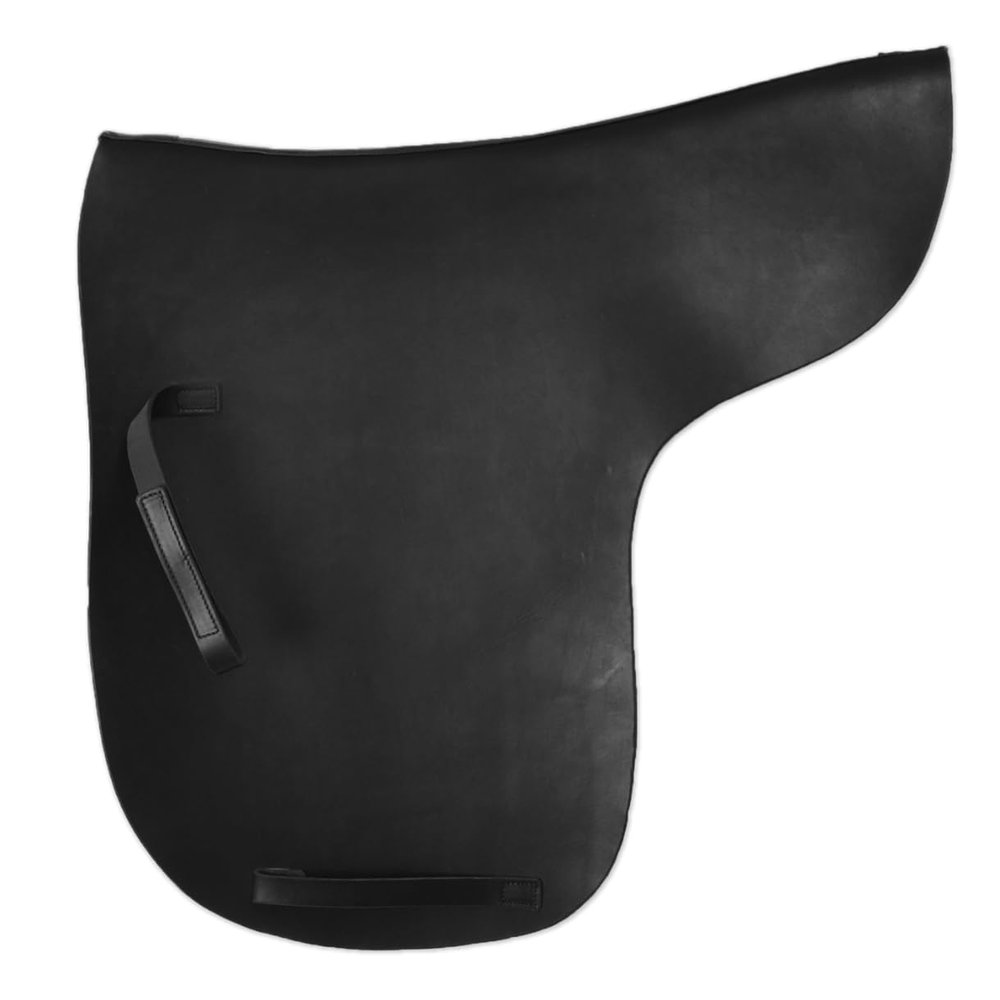 Los Nietos Dressage Leather Saddle Pad | Black