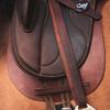 Los Nietos Dressage Leather Saddle Pad | Black view 2