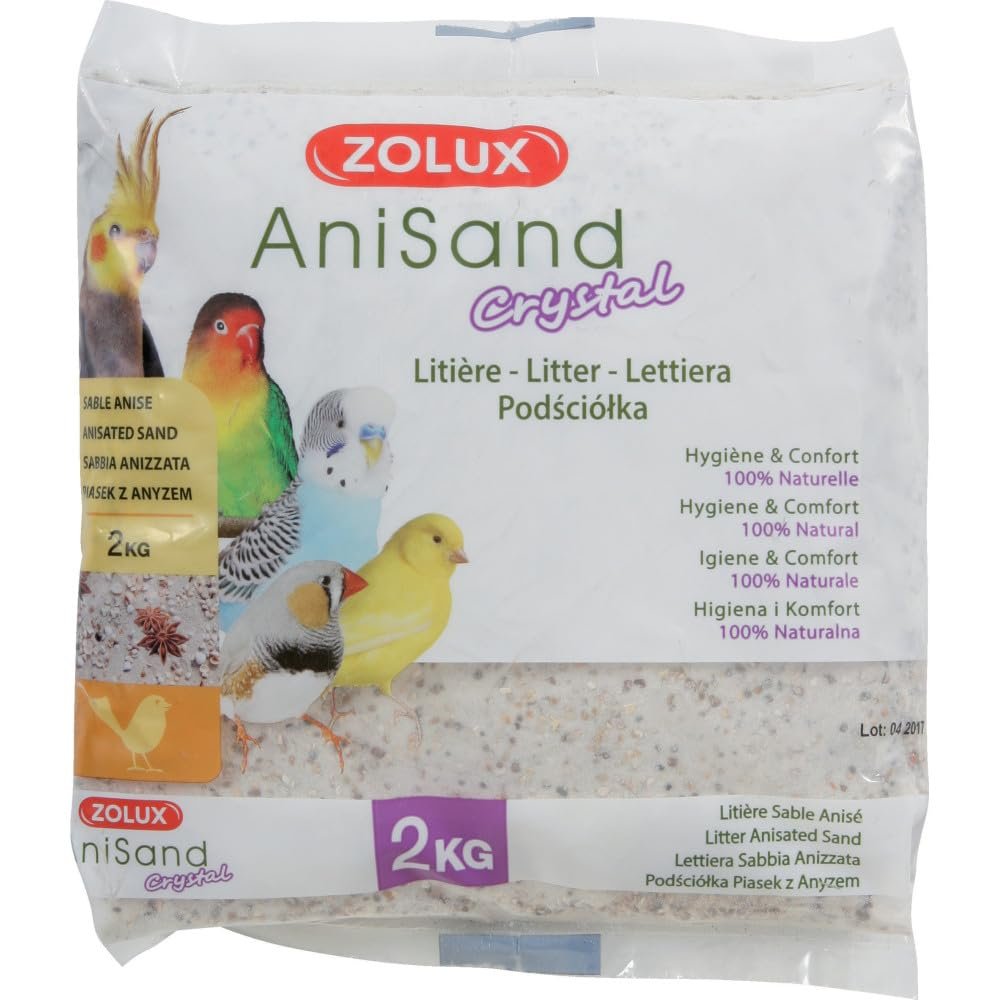 Anisand Crystal Bird Cage Sand, 2 kg