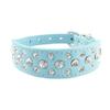 Newtensina Pet Collar Bling Puppy Collar for Girls - Blue - M view 1