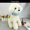 Newtensina Pet Collar Bling Puppy Collar for Girls - Blue - M view 3