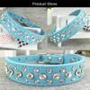 Newtensina Pet Collar Bling Puppy Collar for Girls - Blue - M view 4