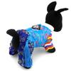 ZUNEA Traditional Korean Hanbok Costume for Small Dogs and Cats, Embroidered Silk Pet Jumpsuit, Size M view 2