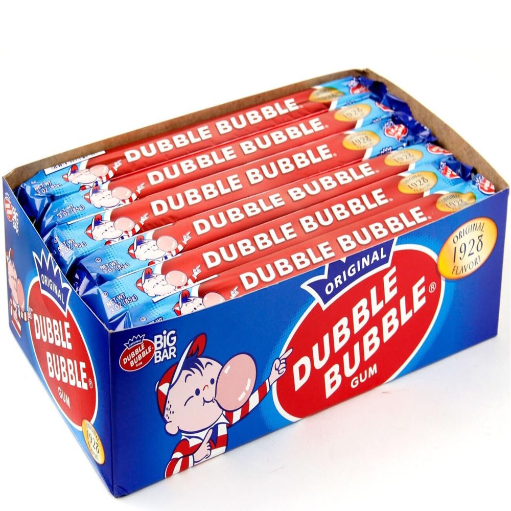DUBBLE BUBBLE Original 1928 Flavor Big Bar (Chewing Gum Bar) 85 g