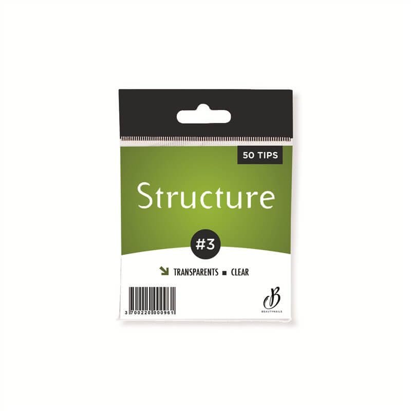 Transparent Structured Nail Tips N03-50 Beauty Nails ST03-28