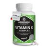 High-Dose Vegan Vitamin K Complex, K1 1,000 mcg + K2 MK4 1,000 mcg + MK7 200 mcg, 120 Capsules view 1