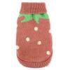 YZBear Winter Dog Sweater - Strawberry Knit Jacket view 1