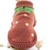 YZBear Winter Dog Sweater - Strawberry Knit Jacket view 3
