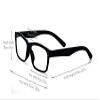 ALWAYSUV 4-Pack Black Spring-Hinge Reading Glasses +1.25 view 4