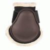 USG Hard-Shell Fetlock Boots with Synthetic Fur Trim, Pony, Brown view 1