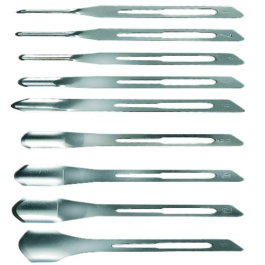 Kiepe Professional No. 10 Steel Gouge Blades, 20 Count