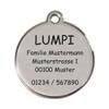Red Dingo Bone Dog Tag with Engraving (S, Orange) view 2