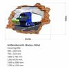 nikima 055 Wall Sticker, Truck – Hole in the Wall, 500 x 350 mm view 2