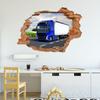 nikima 055 Wall Sticker, Truck – Hole in the Wall, 500 x 350 mm view 3