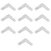 HALJIA 10 Pack 4mm Transparent Plastic Aquarium 2 Way L Type Air Valve view 1
