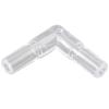 HALJIA 10 Pack 4mm Transparent Plastic Aquarium 2 Way L Type Air Valve view 2