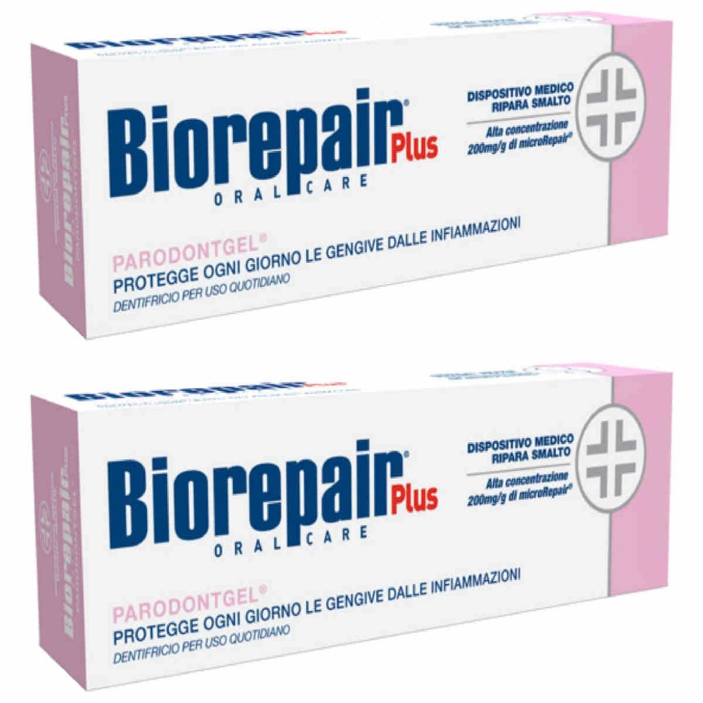 Biorepair Parodontgel? Daily Toothpaste - 2.54 fl oz (75 mL) Tubes (Pack of 2) [Italian Import]