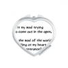 DIYthinker Poetry Quote Hold on to Dreams Heart Compact Makeup Pocket Mirror view 1