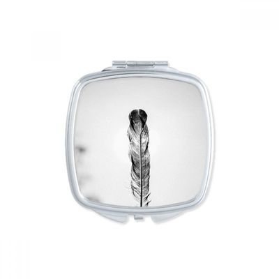 DIYthinker Terrestrial Organism Wildlife Feather Square Compact Makeup Mirror