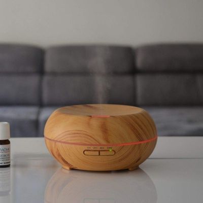 Zen'Arme Woody Aroma Diffuser with Bluetooth Speaker, Light, Clock and Auto-Off