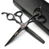 6-Inch Professional Japanese 440C Black Hair Cutting & Thinning Scissor Set view 1
