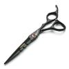 6-Inch Professional Japanese 440C Black Hair Cutting & Thinning Scissor Set view 3