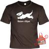 Dog Set - Funny Saying T-Shirt + Mini Bottle Apron: Rabbit Hunter, Size XL view 1