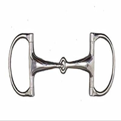 Tattini Stainless Steel Jointed D-Ring Snaffle, Wide and Coarse