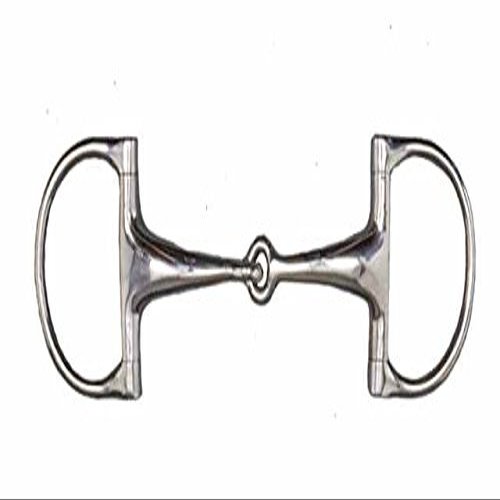 Tattini Stainless Steel Jointed D-Ring Snaffle, Wide and Coarse