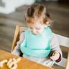 Kindsgut Silicone Bib for Babies with Catch-All Pocket, Mint view 2