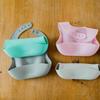Kindsgut Silicone Bib for Babies with Catch-All Pocket, Mint view 3
