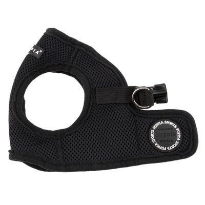 Puppia Soft Vest Harness B/BLACK/3L