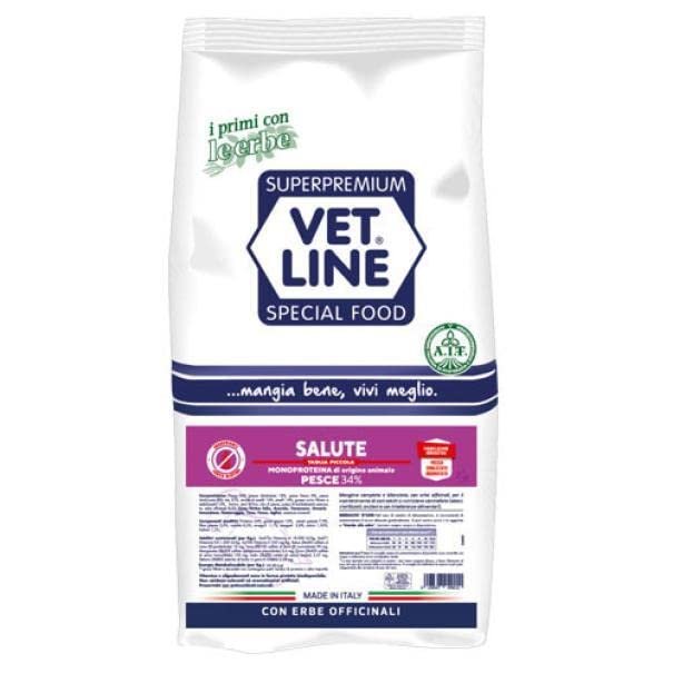 Vet Line Health Fish Small-Size Kibble, 3 kg