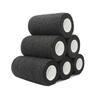 STpro Self-Adhesive Cohesive Bandage Tape, 10 cm x 6 Rolls, Black view 1