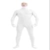 lucky baby store Zentai Costume Bodysuit for Boys and Men, Spandex, Open Face, White, XXL view 2