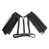 FEESHOW Unisex Punk PU Leather Shoulder Harness with Tassels, Black, One Size view 4