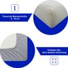 Dukal Oval Fitted Sheet for Strollers, Bassinets, Cradles & Bedside Cribs, 37 x 70–41 x 70 cm, Double Jersey, Anthracite view 2