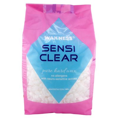 Waxness Sensi Clear Film Hard Wax Beads, 1 kg – Strip-Free Hair Removal