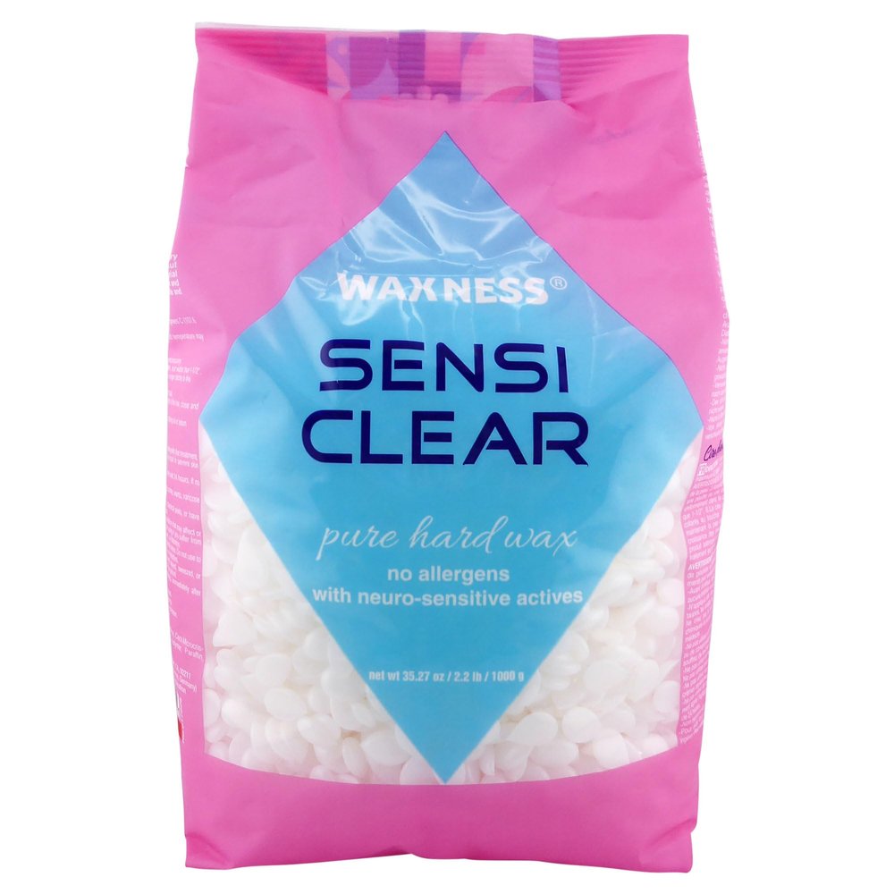Waxness Sensi Clear Film Hard Wax Beads, 1 kg – Strip-Free Hair Removal