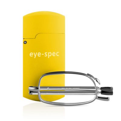 eye-spec Folding Reading Glasses with Pocket-Size Mini Case, +2.25