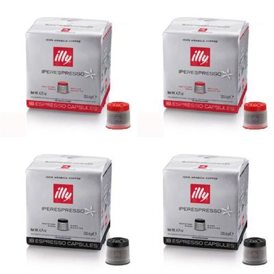 illy 36 Red Capsules, 36 Black Capsules